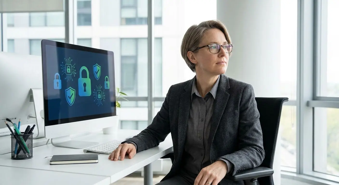Neutraler Experte für Datenschutz in modernem Arbeitsumfeld