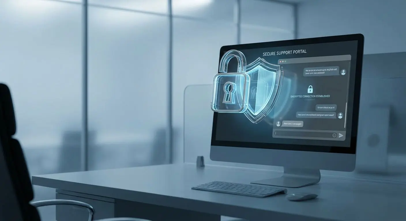Symbolisches Motiv für Sicherheit und Datenschutz